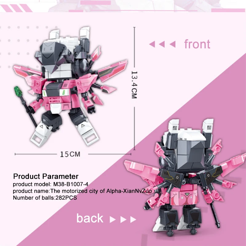 Креативные фигурки Sluban City модель робота Alpha Mecha конструктор сделай сам игровой