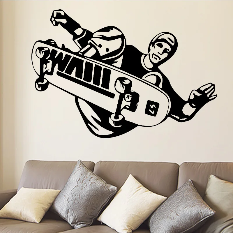 Наклейка на стену для скейтбординга|Наклейки стену| |