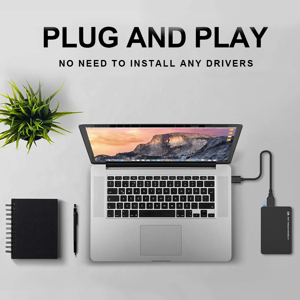 Rocketek HDD корпус 2 5 дюйма SATA к USB 3 0 SSD адаптер жесткий диск коробка внешний для