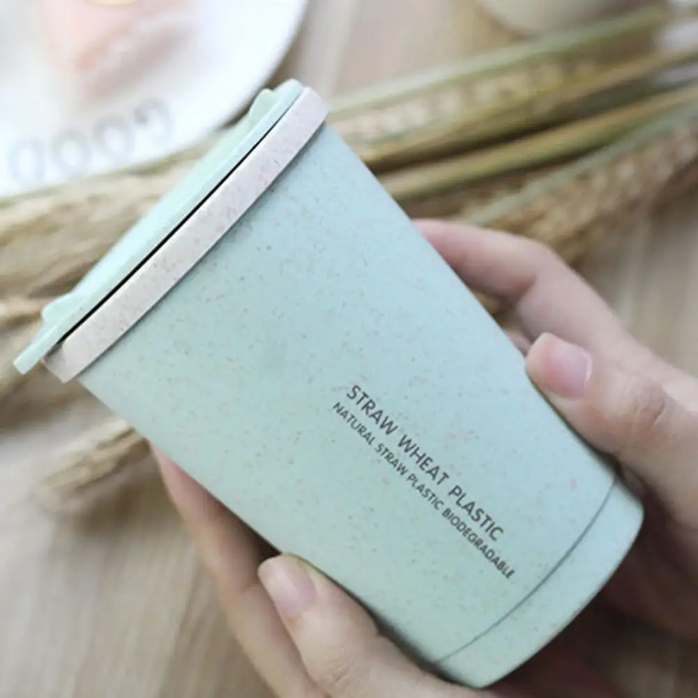 280 мл Экологически чистая кружка герметичная Двухстенная изоляция солома из