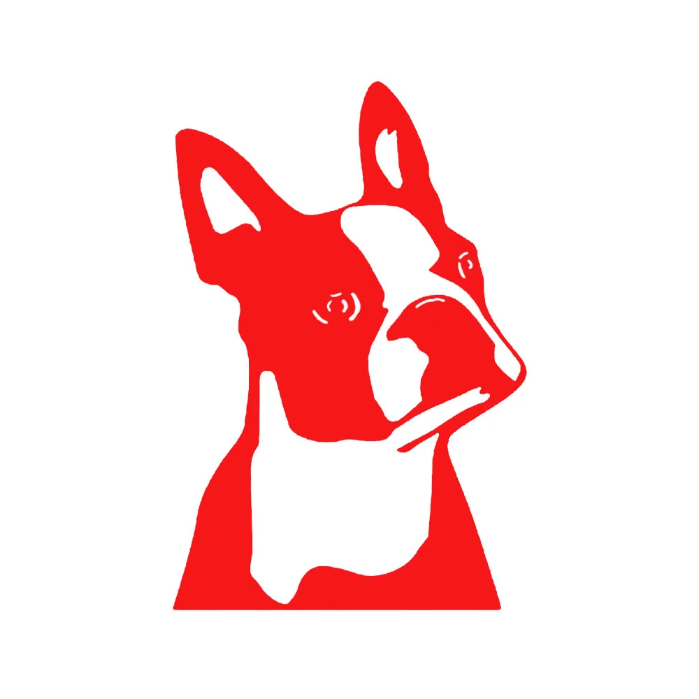 

Car Sticker Cute Boston Dog Window Decoration Sticker Cute Cartoon Waterproof PVC Decal Car Mold Motorcycle Accessories 12cm*8cm