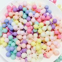50pcs 15mm candy color acrylic triangular round beads for childrens manual diy necklace bracelet accessories