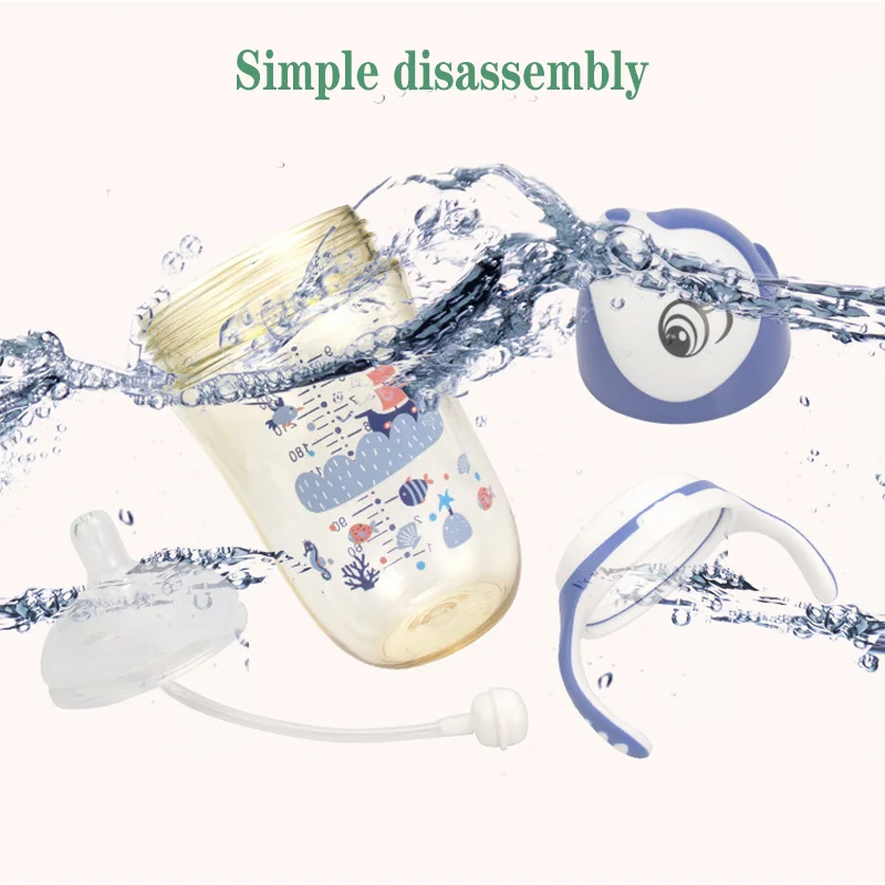 Детские PPSU 280 мл бутылочки для кормления и соски поилки Бутылочки молока кормящих