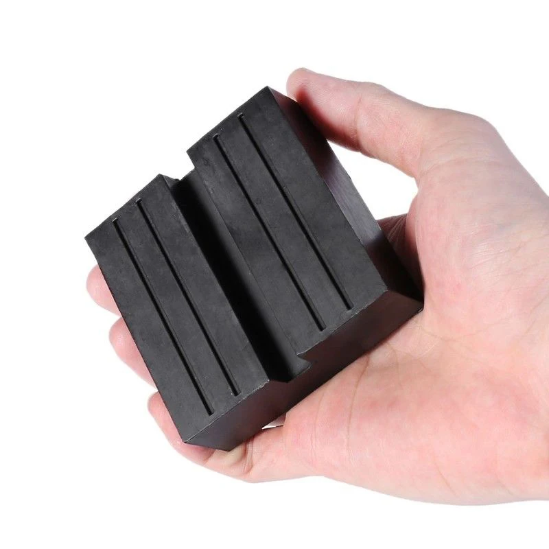 

Car Jack Rubber Guard Pad Square Slotted Frame Rail Floor 75*75*25mm High Quality
