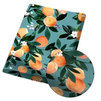 jojo bows polyester cotton cloth fabric cartoon carrot printed sheet home textile patchwork garment sewing supplies 45145cm 1pc
