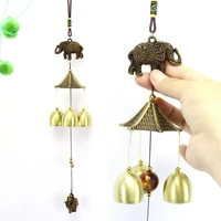 1 wind chime 46cm outdoor garden bronze wind chime lucky bell beads decoration family pendant high quality