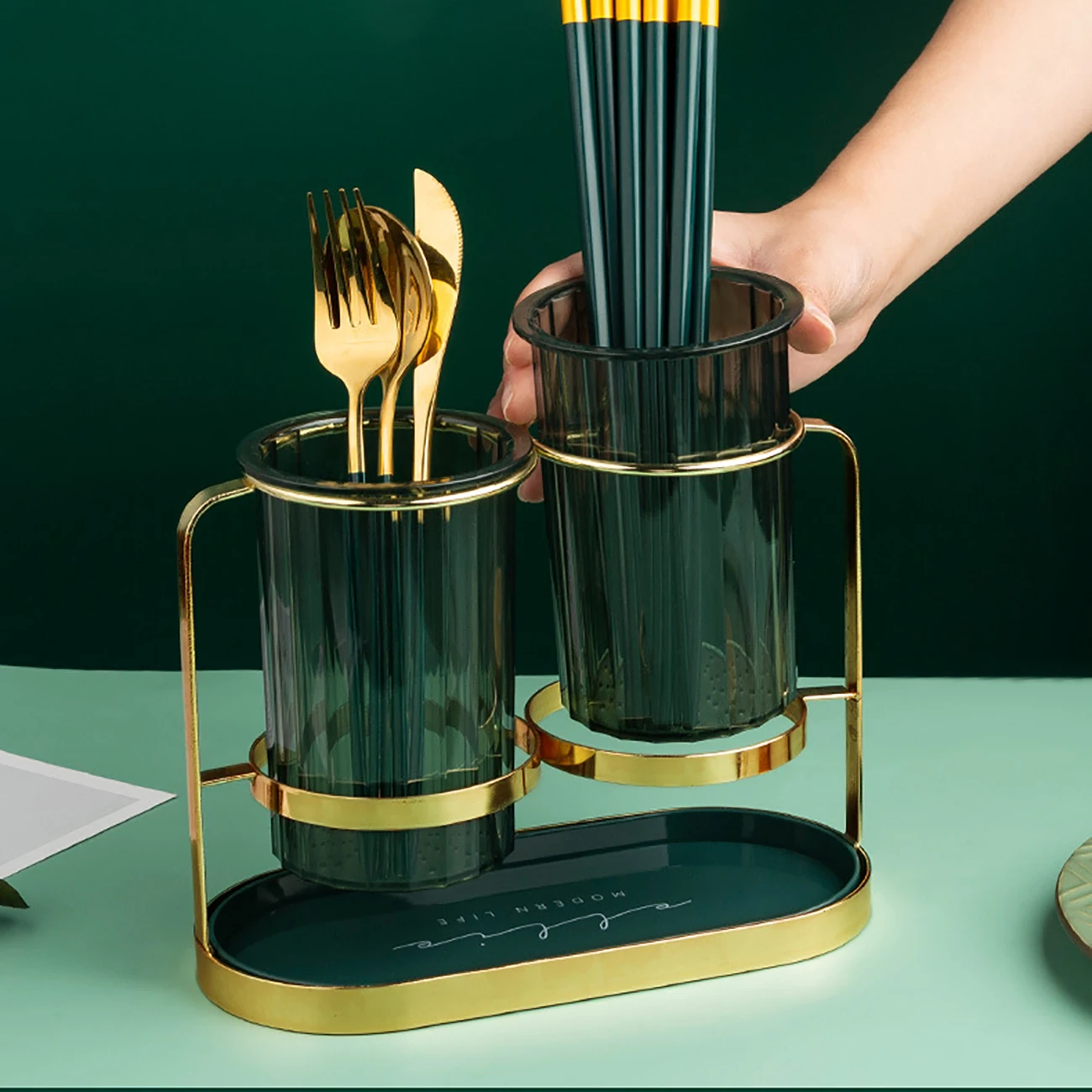 

Chopstick Holder Dinnerware Drain Rack Household Fork Spoon Stand Tableware Home Utensils Shelf Kitchen Cutlery Organizer