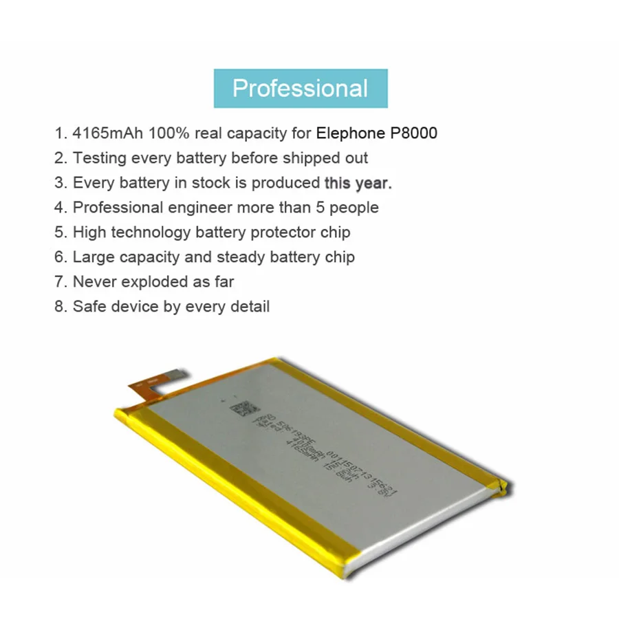 PINZHENG Новая батарея для мобильного телефона 4165mAh для Elephone P8000 высокого качества замена с инструментами для ремонта