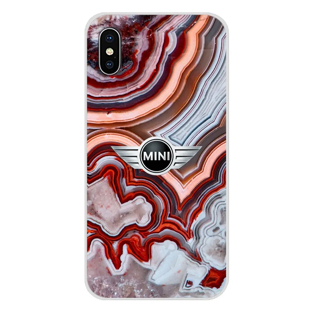 Аксессуары Mini Cooper черные красные вдохновленные аксессуары чехлы для телефонов