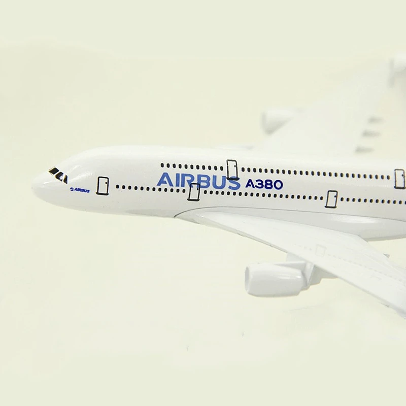 20 см Airbus A380 прототип самолета Модель литья под давлением металлический самолет