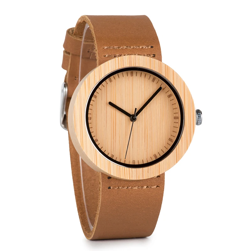 BOBO BIRD Женские бамбуковые часы с кожаным ремешком женские наручные часы женские кварцевые часы для женщин как Подарки товары