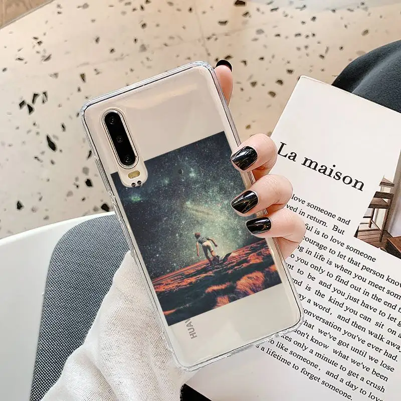 

Interest life and universe Phone Cases Transparent for Samsung A71 S9 10 20 HUAWEI p30 40 honor 10i 8x xiaomi note 8 Pro 10t 11