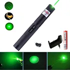 Лазерный прицел для охоты, зеленый, фиолетовый, красный, 10000 м, 532нм, мощный лазер с регулируемым фокусом, с горящим лазером 303