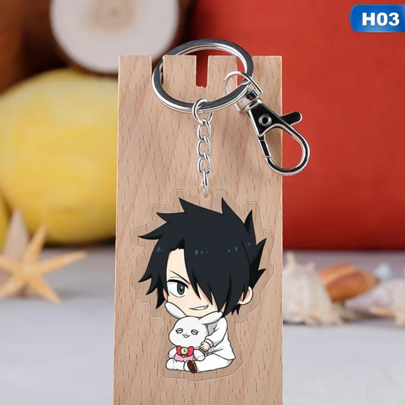 KEY4265H03 Аниме обещанный Neverland Yakusoku no Neverland Норман Рей Эмма Косплей стенд фигура акриловый брелок Шарм брелок подвеска - Цвет: KEY4265H03