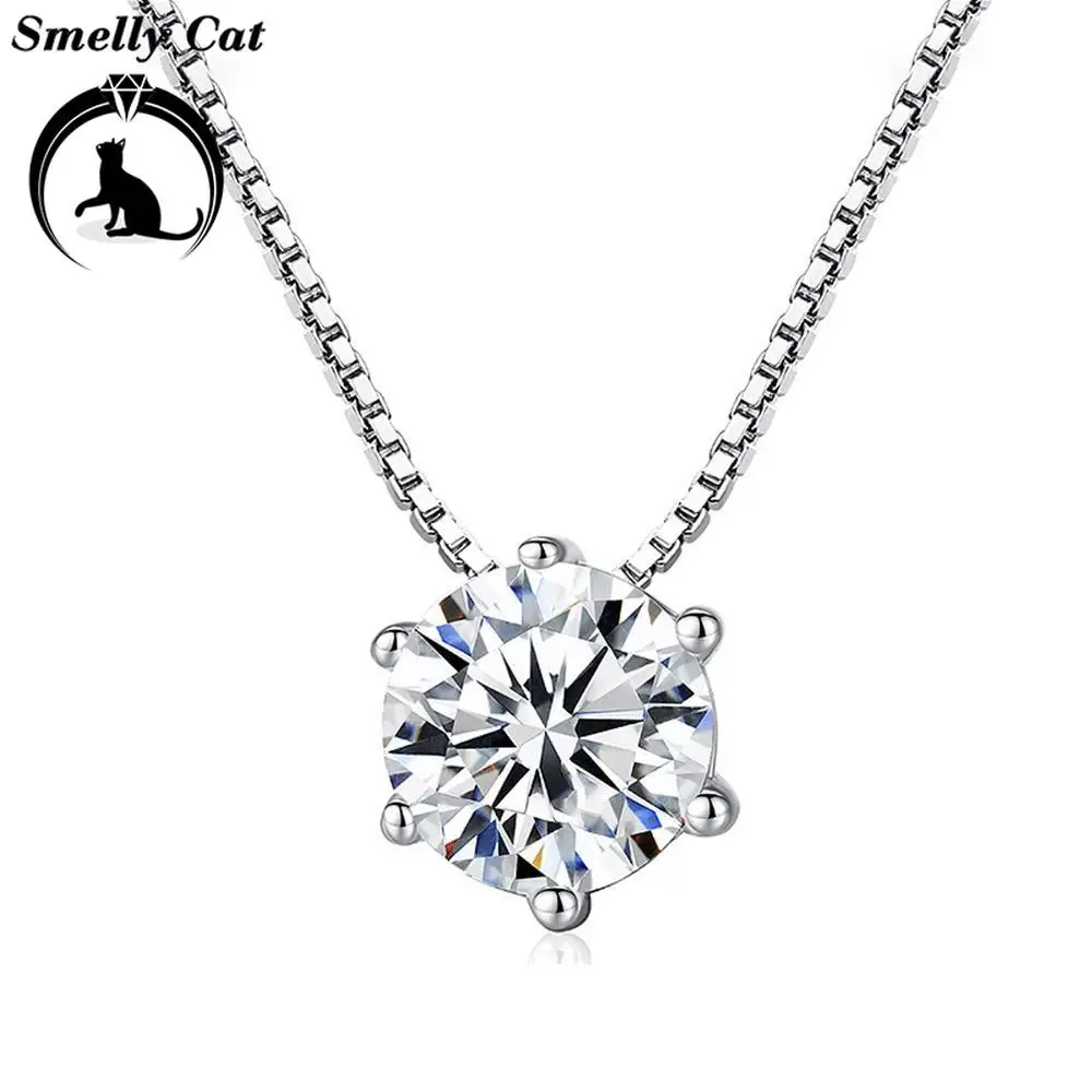 Вонючий кот серебряное ожерелье шесть когтей AAA CZ мозаичное из циркона для женщин