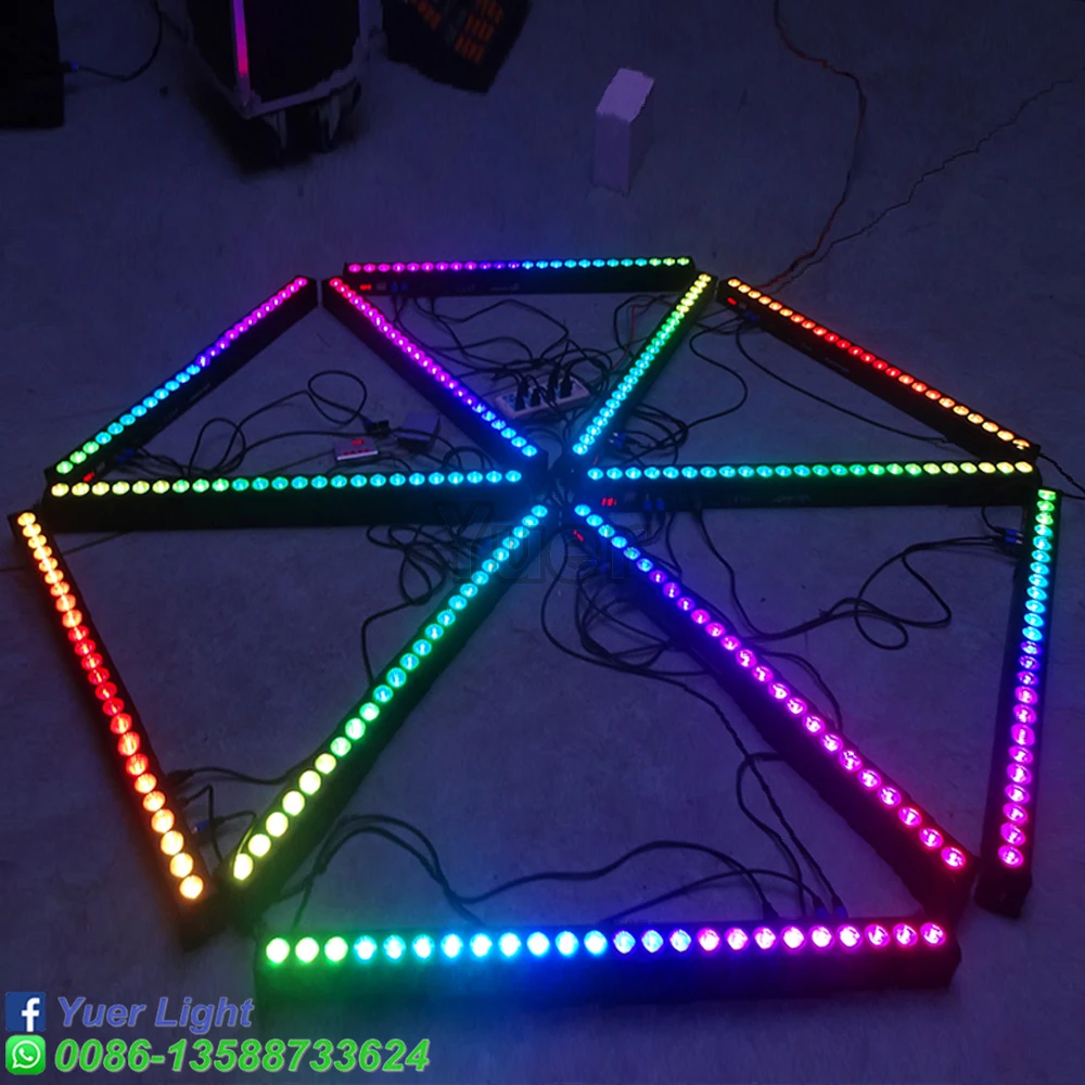 4 шт./лот 24x 3W светодиодная настенная лампа светильник RGB адвокатского сословия СИД светильник s Алюминий чехол DMX512 2/4/6/7/12/24 канала Led DJ диско этапа светильник