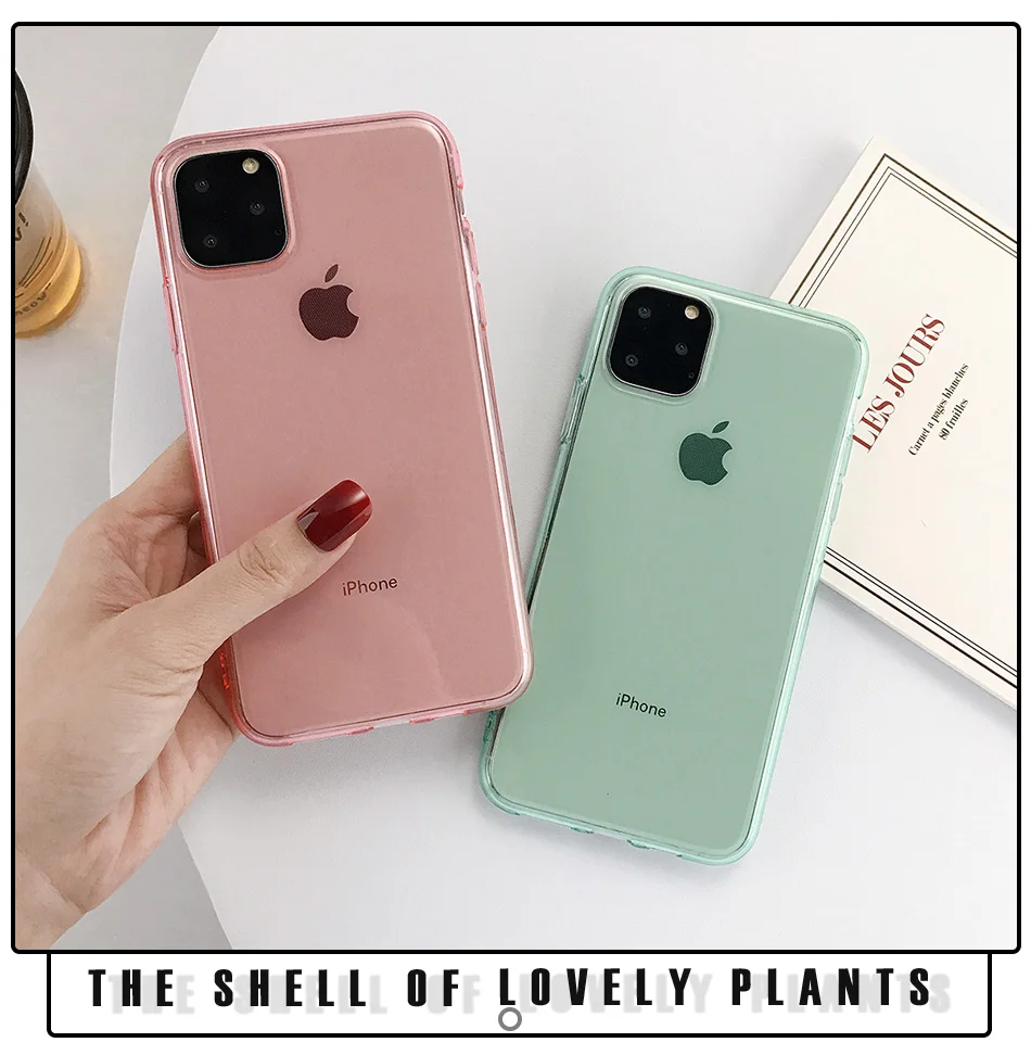 KJOEW чехол для телефона для iPhone 11 Pro Max X XS XR Xs Max transapent Мягкий ТПУ силиконовый чехол для iPhone 6 6s 7 8 Plus чехол s Capa