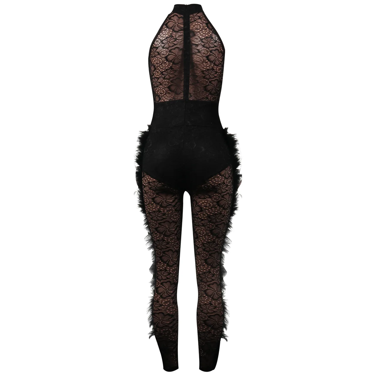 Женский сексуальный комбинезон в стиле пэчворк Клубная одежда без рукавов с