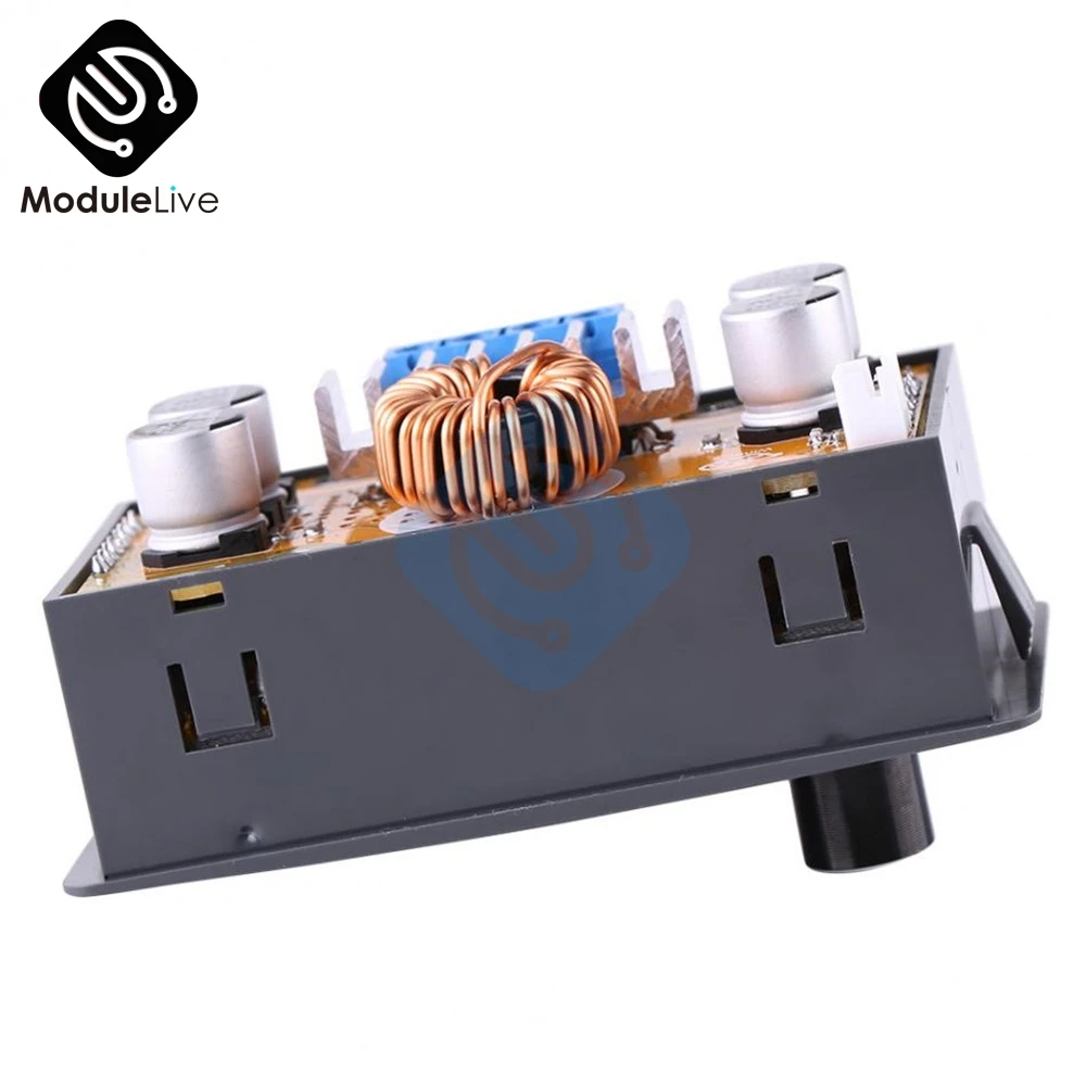 Регулируемый понижающий источник питания DC 5A модуль 12 В 6 32 до 0 ЖК дисплей CC CV