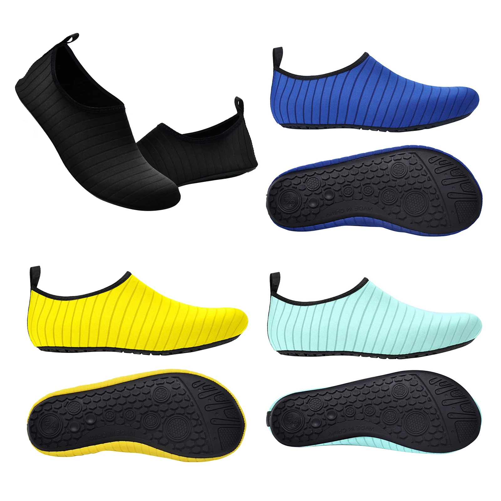 

Water Shoes, Barefoot Quick-Dry Aqua Socks Slip-on for Women Men Sports Beach Swim Surf Yoga Exercise