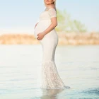 Новинка юбка-Русалка кружевные платья для беременных с длинным рукавом фотография сексуальный реквизит для фотосессии платье макси для беременных