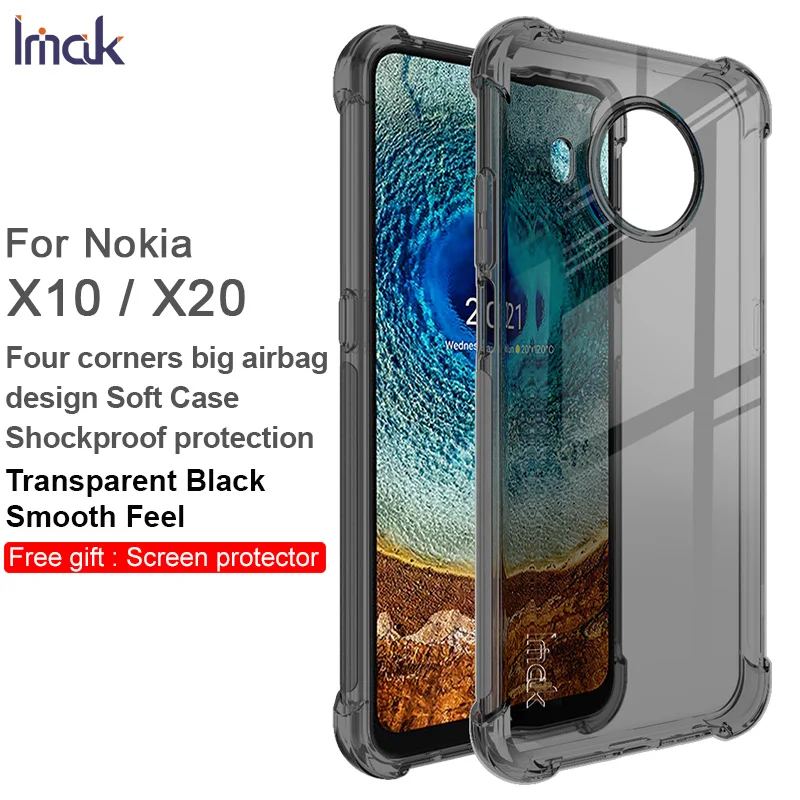 

Мягкий силиконовый ударопрочный чехол IMAK Для Nokia X10 / X20