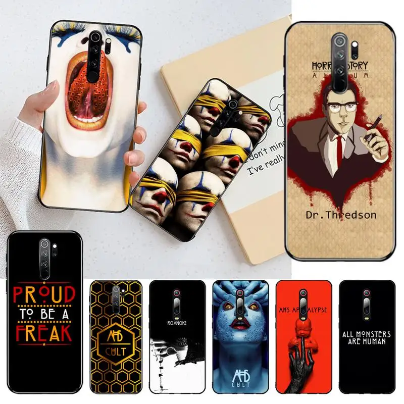 AHS American ужас мягкий черный чехол для телефона Redmi Note 8 8A 7 6 6A 5 5A 4 4X 4A экшн камеры Go