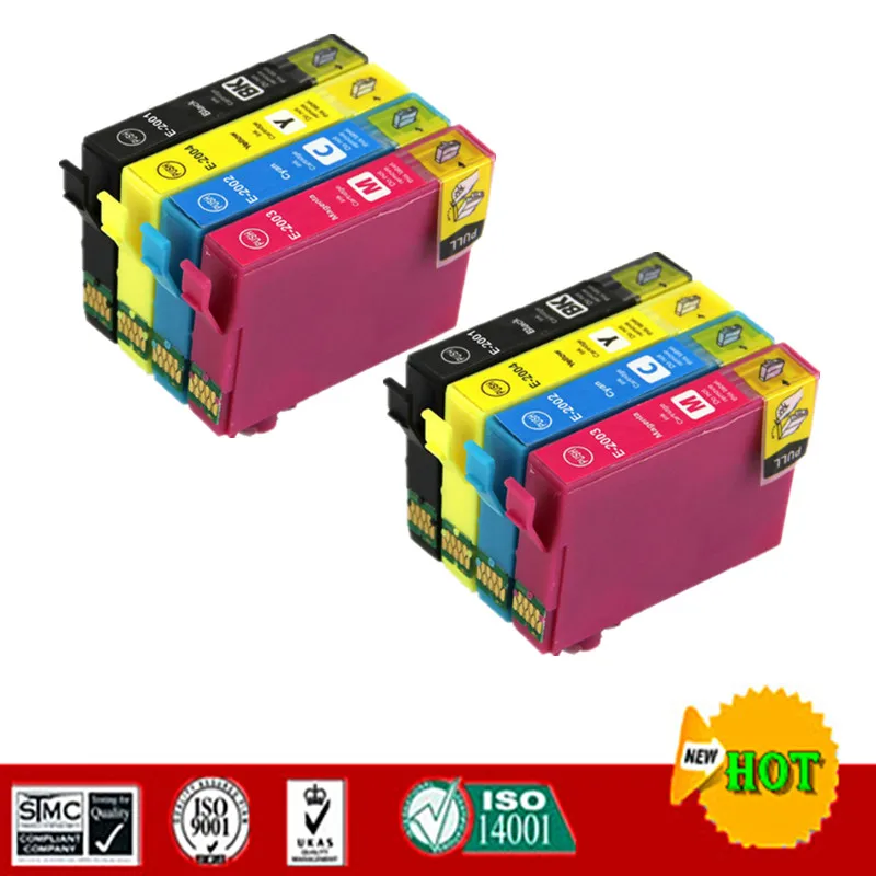 Совместимый чернильный картридж для T2001 до T2004 Epson XP 100 200 300 310 314 400 410 WF 2510 и т.