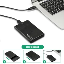 2.5 HDD Box SATA To USB 3.0 Adapter External Hard Drive Enclosure Pocket for SSD Disk HDD Enclosure Free Installation HDD Case