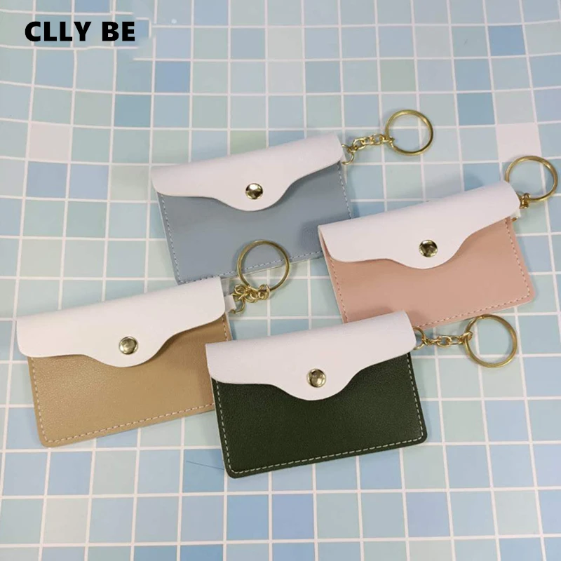 

Women Leather Short Wallet Mini Zipper Soft Purses Key Bags Unisex Card Coin Purse Gift For Money Pocket Thin Wallets