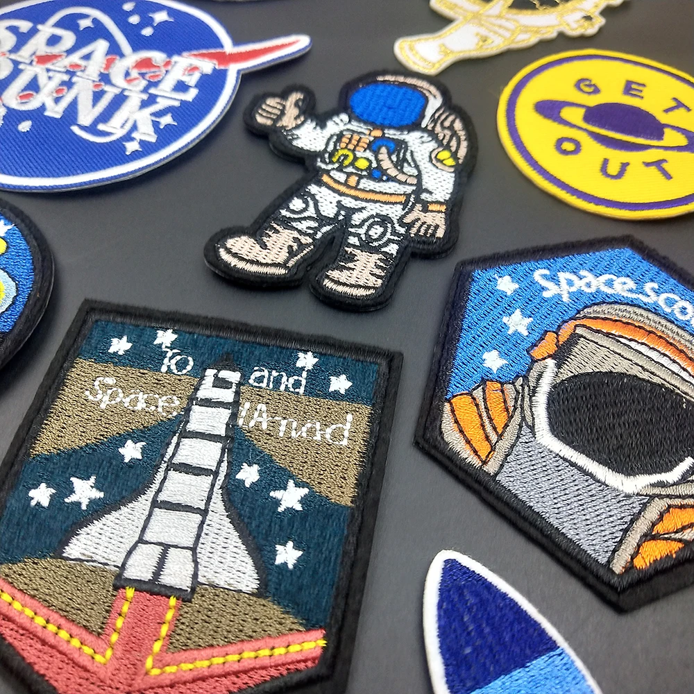 Нашивки для одежды в стиле панк с вышивкой наклейки сделай сам на одежду футболку