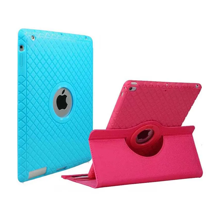 

New Case 360 Rotating Silicon Leather Cover Case for Apple IPad Air 1 Air 2 5 6 IPad 9.7 10.2 2020 7th 8th Tablet Accessories
