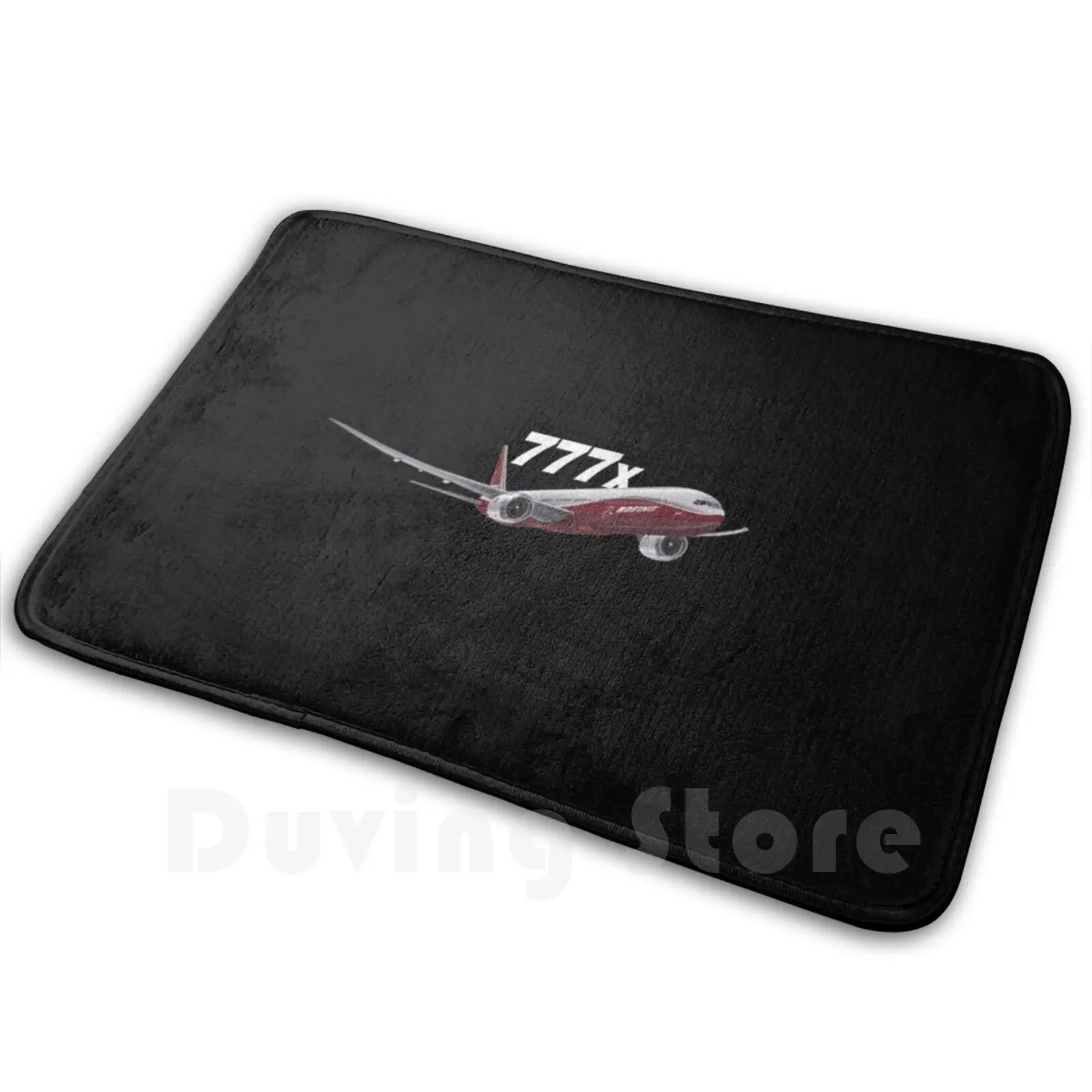 

Boeing 777x Image Carpet Mat Rug Cushion Boeing Air Transport Commercial Fly Flying Flight 777x Jet Aviation