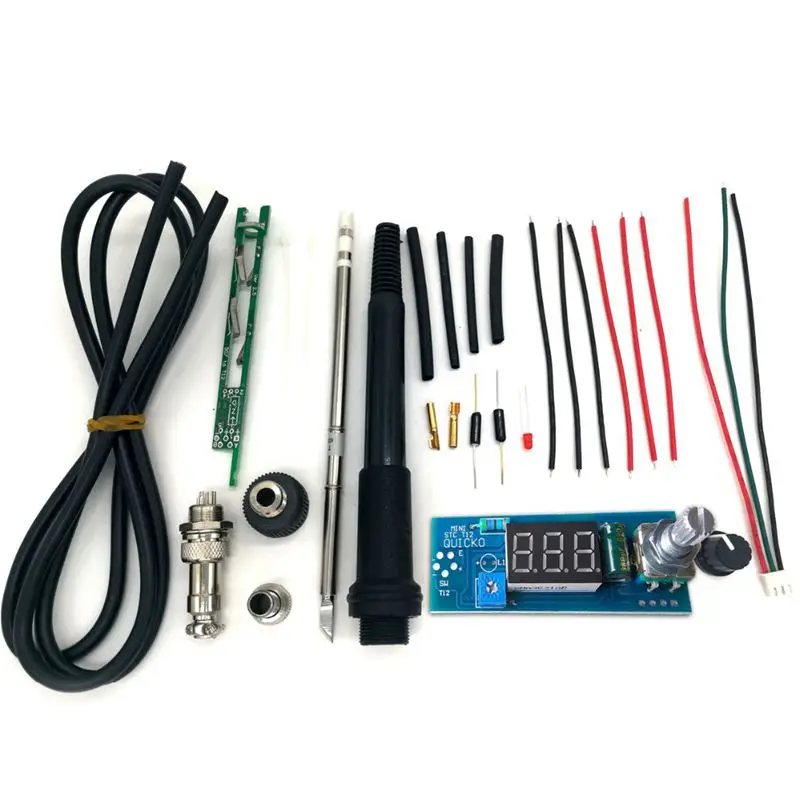 STC T12 паяльник Diy Kit/блок Цифровой регулятор температуры комплект/для QUICKO мини LED