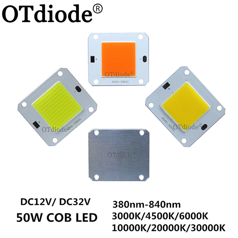 12 В постоянного тока 32 в 50 Вт LED COB Встроенный умный IC драйвер высокой мощности