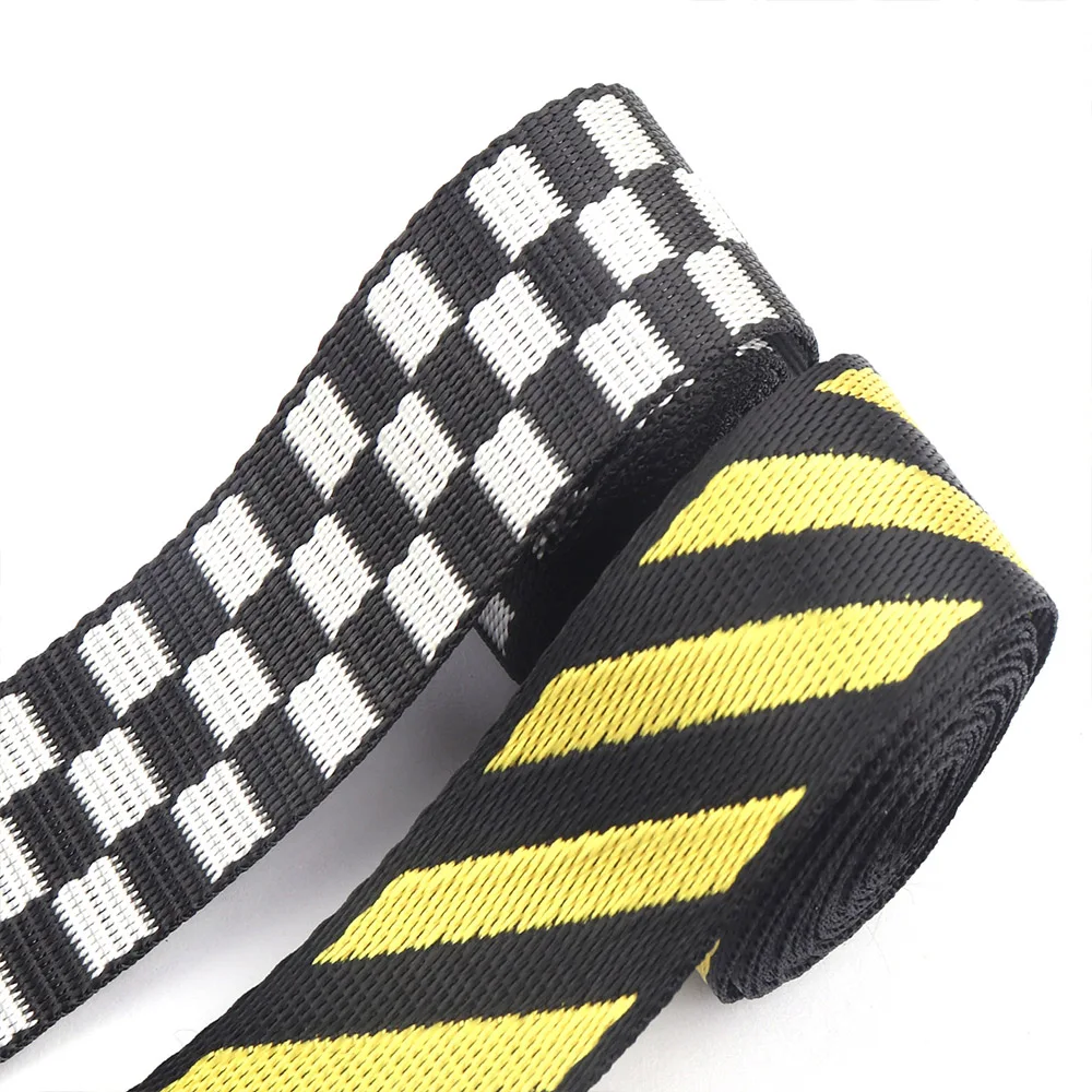 

1"(25mm) Nylon Stripe Webbing Backpack Fabric Strap Webbing Purse Making Leash Canvas Tote Bag Handbag Dog Collar Supplies DIY