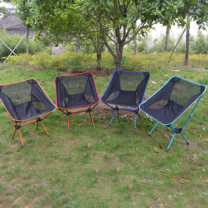 

Portable Collapsible Moon Chair Fishing Camping BBQ Stool Folding Extended Hiking Seat Garden Ultralight Office Home Furniture