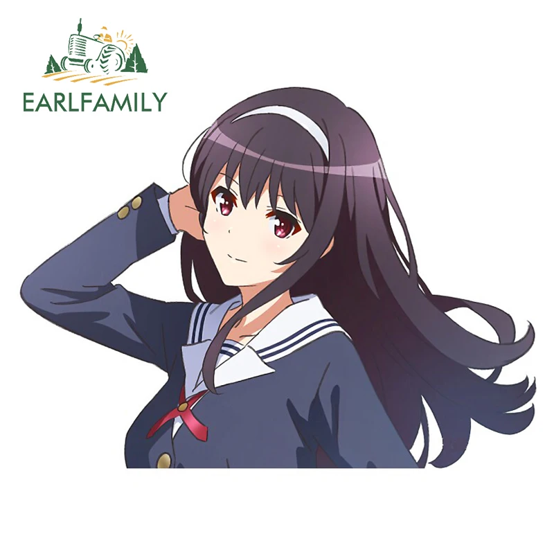 

EARLFAMILY 13 см x 9,7 см для Utaha Kasumigaoka Peek, изящные автомобильные наклейки в виде внедорожника, «сделай сам», водонепроницаемые забавные наклейки на ...