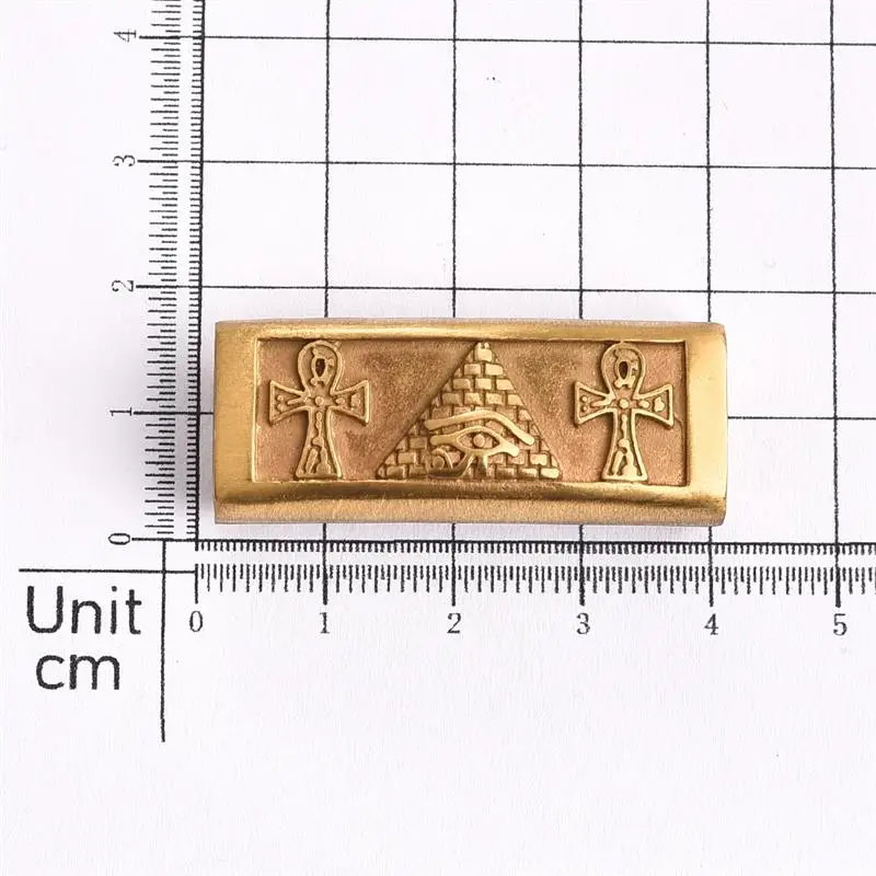 Нержавеющая сталь горка амулеты Древний Египет большое отверстие 6x12 мм плоский