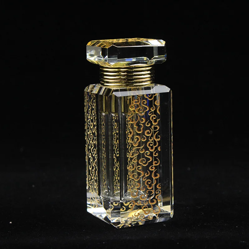 12 мл роскошный вид пустой кристалл OUD Attar масло флакон духов декоративный заправка флакон для эфирных масел