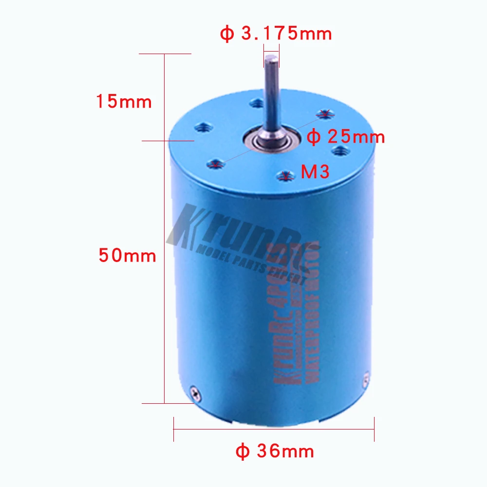 Бесщеточный мотор 540 2200/2700/3300/3500/3650/3800/5200KV для моделей 1/10 Scale 2S/3S автомобильный
