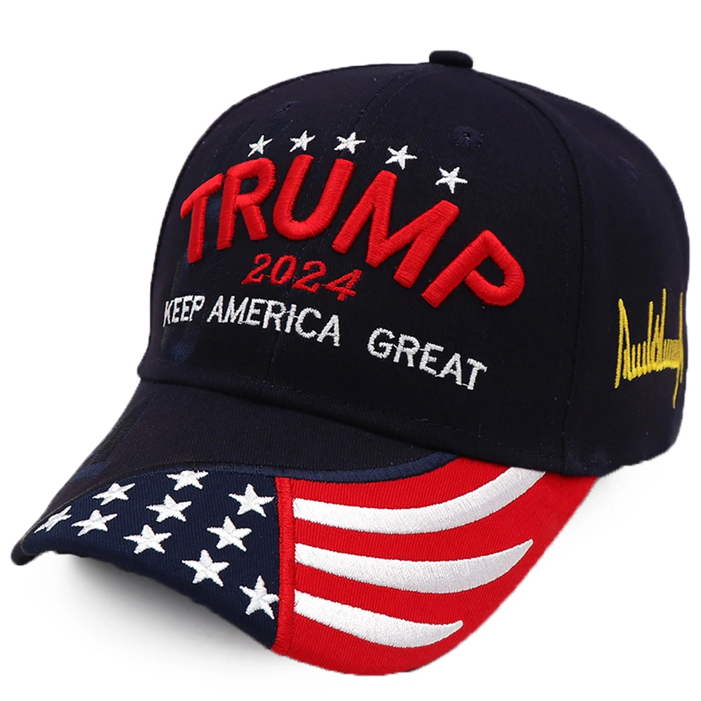 

Stylish Donald Trump 2024 Cap USA Baseball Caps Keep America Great Snapback President Hat Embroidery Fashion Unisex Sunshade Hat