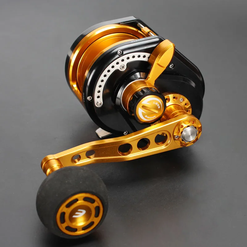 

Madox automatic line row slow jigging reel Pe4 # - 410m 25kg 15BB 6.3:1 line alarm all metal trolling reel boat fishing reel