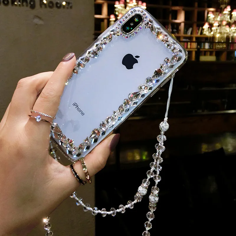 XSMYiss Стразы Прозрачный чехол для iPhone 11 Pro Max 7 8 6 6S Plus 5S SE X XR XS MAX s |