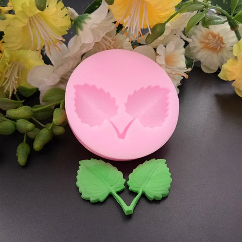 

Cherry Leaf Petal Silicone Mold Fondant Mould Resin Plaster Clay Gumpaste Mold, Sugarcraft Tools Cake Decorating Tools M2820