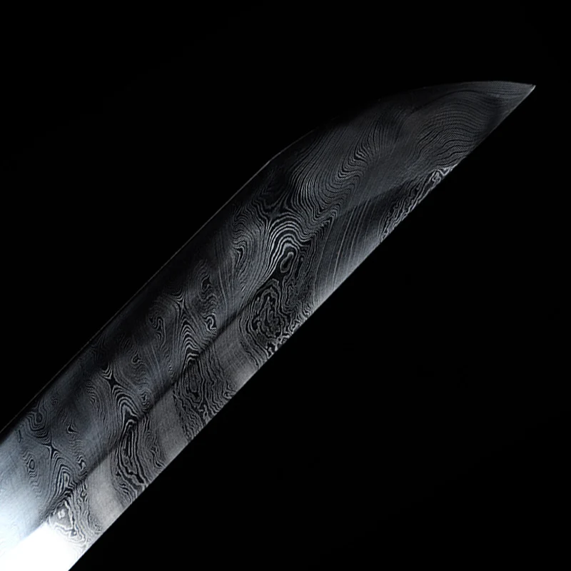 

Special Quality Folded Steel Real Handmade Japanese Samurai Sword Gold Plated Brass Tsuba Real Katana Full Tang