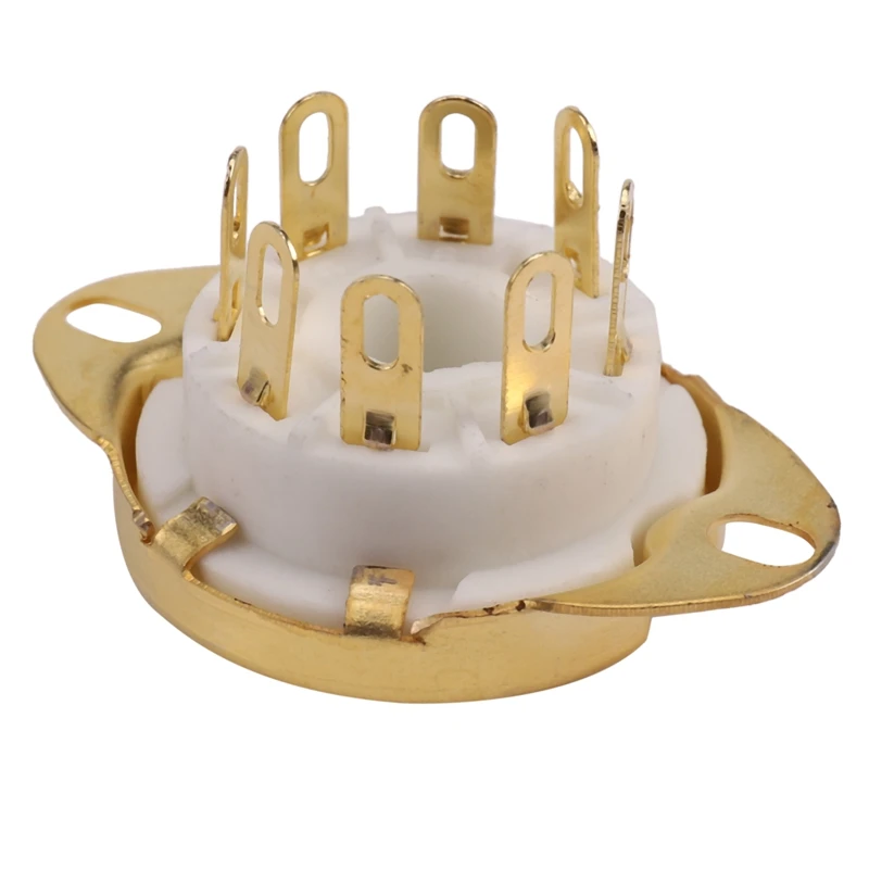 4PC 8 Pin Ceramic Socket Tube Top Vacuum Octal Value For KT88 EL34 6V6 6650 274B Promotion | Lamp Bases