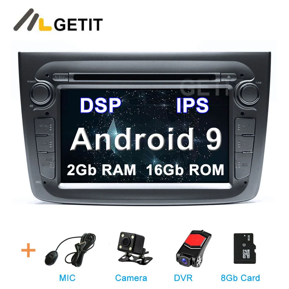 Black DSP 2G DVR SD DSP ips 64G Автомобильный DVD стерео Мультимедиа Радио gps Android 10 для Alfa Romeo Mito 2008 - Цвет: Black DSP 2G DVR SD
