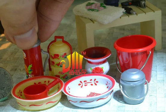 

Dollhouse Chinese Double Happiness Wedding Nostalgia Products Food and Play 1:12 Simulation Furniture
