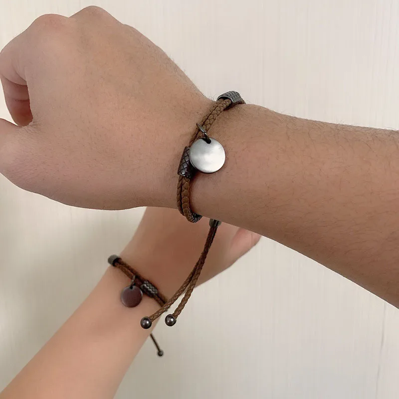 

2021 Fashion Jewelry Genuine Leather Bracelet For Women And Men The Best Gift Free Shipping